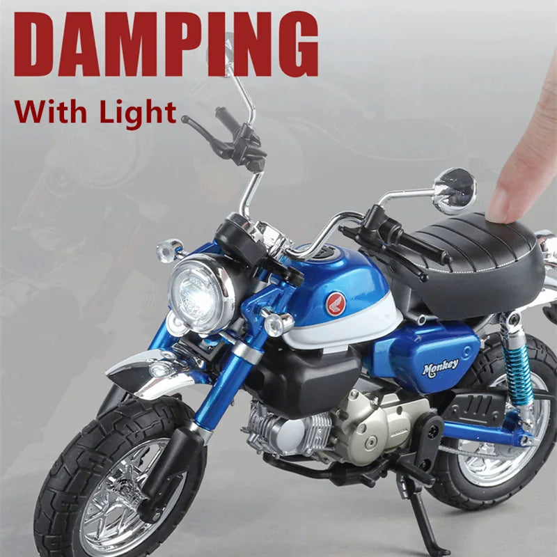 Diecast Honda Monkey 125 Motorcycle Model 1 to 9 Scale