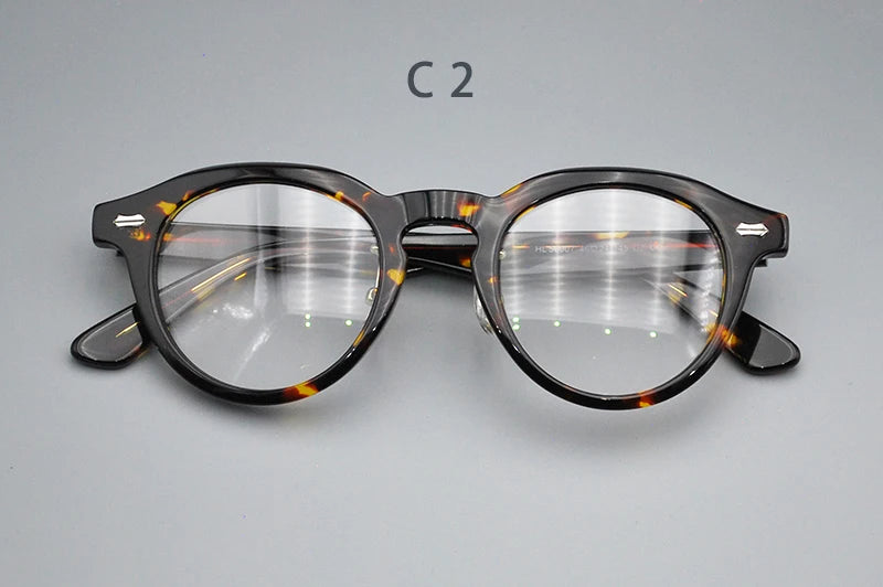 Retro Round Spectacle Luxury Acetate Eyewear Small Size Eyeglasses Optical Prescription Frames