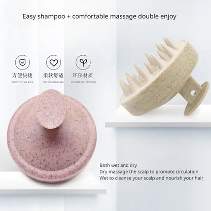 Silicone Shampoo Brush Head Scalp Massage Comb Hair Washing Comb Body Massage Brush Bath Shower Brush Salon Hairdressing Tool