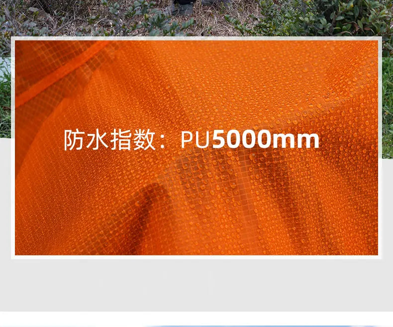 Ultralight Waterproof Nylon Rain Poncho for Hiking Cycling and Camping