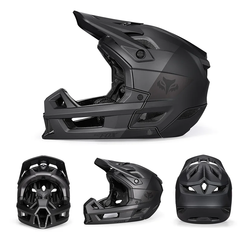 Off Road Full Face Mountain Bike Helmet With Adjustable Visor
