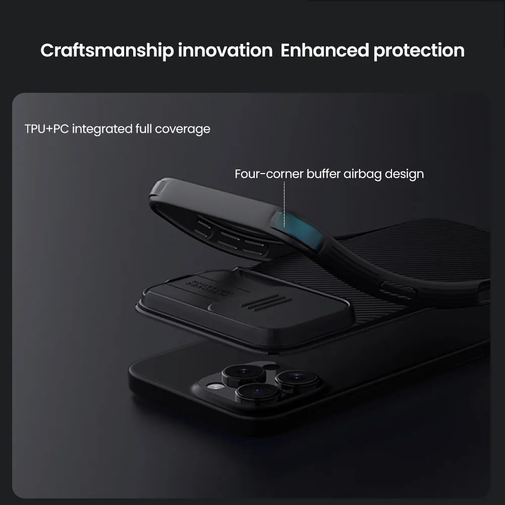 CamShield Pro Magnetic Phone Case For iPhone 16 Pro Max Case Camera Slider Protection PC + TPU Shockproof Back Cover