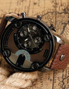 Sport Big Business Watches Men Clock Locomotive Army Retro Black Quartz Watch