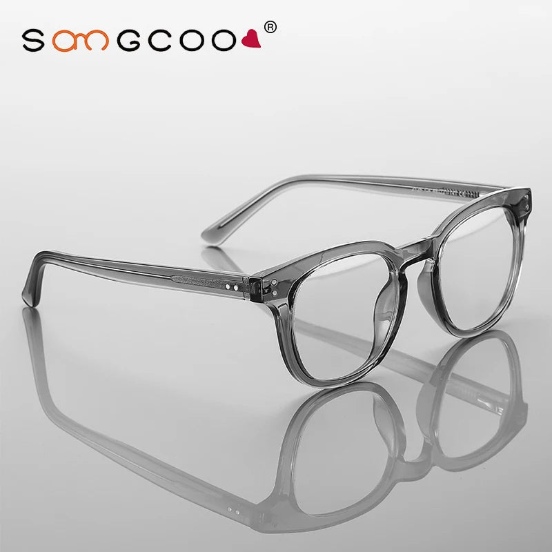 HONGMEI Stylish Square Frame Men and Women Simple Design Anti-blue Light Reading Optica Eyeglasses Myopia Can Be Customized