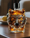 Whiskey Bottles Wolf Crested Wine Cup Engraved Vintage Wolf Themed Whiskey Glass Bottle For Bar Home Party Kitchen Workplace
