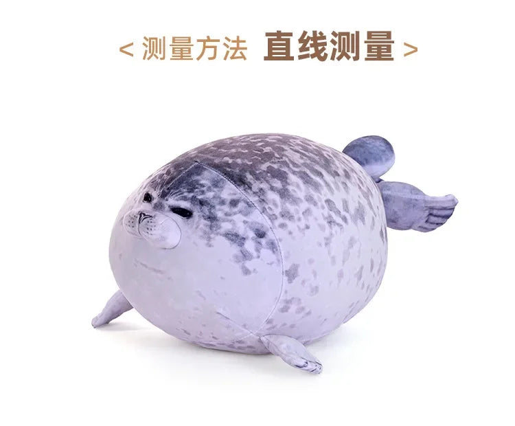 70cm Kawaii Seal Stuffed Animal Seal Plush Toy Soft Cuddly Baby Seal Doll Kids Birthday Gift Plushie Stuffed Animal Pillow