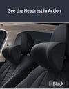 Six-way adjustable U-shaped memory cotton car headrest Brown