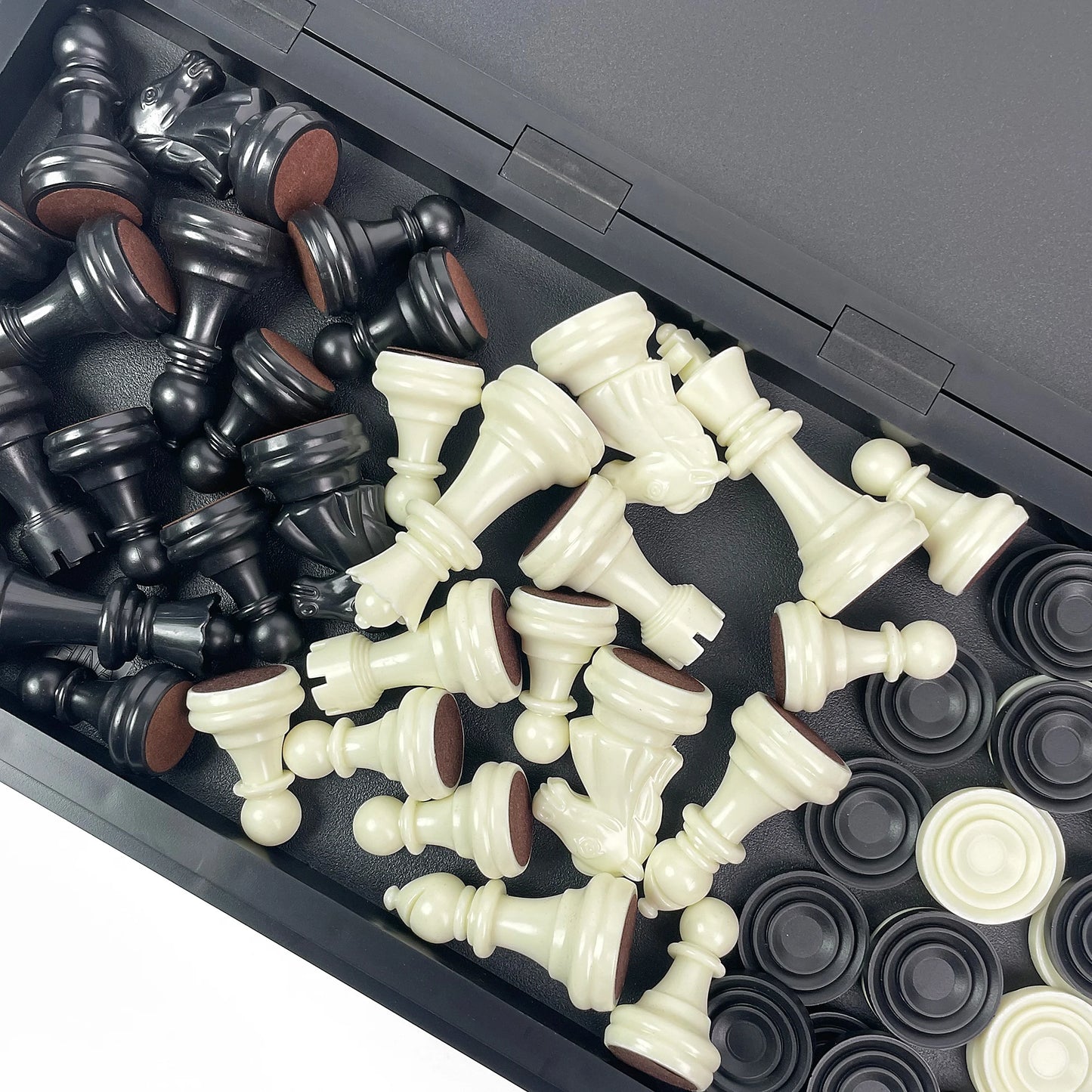 31.8cm 2 in 1 Foldable Magnetic Chess & Checkers Set