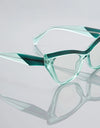 Optical Prescription Computer Blue Blocking Eyeglasses Anti-Blue Light Cat-Eye Frames Customizable Reading Women