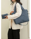 Big Black Shoulder Bags Large Soft Leather Crossbody Handbag Travel Tote Bag