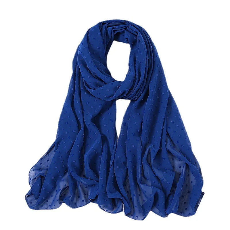 70*175cm Muslim Chiffon Hijab Shawls Scarf Women Solid Color Head Wraps Women Hijabs Scarves Ladies Foulard Femme Muslim Veil