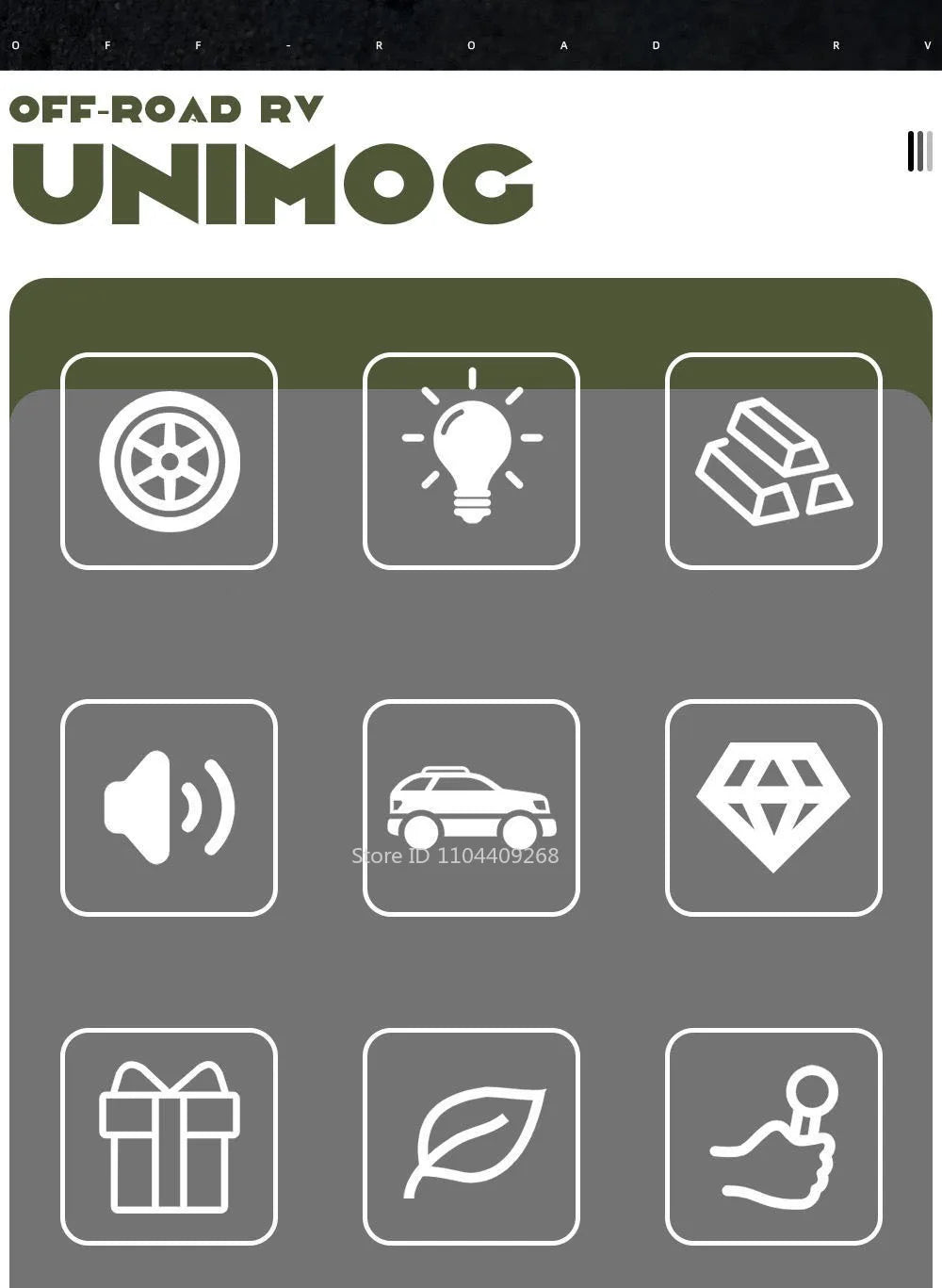 1:28 Scale Unimog U5000 Land Rover Defender Toy Car Model Rubber Tire Alloy Diecast Sound Light Off-Road Vehicle  Toy