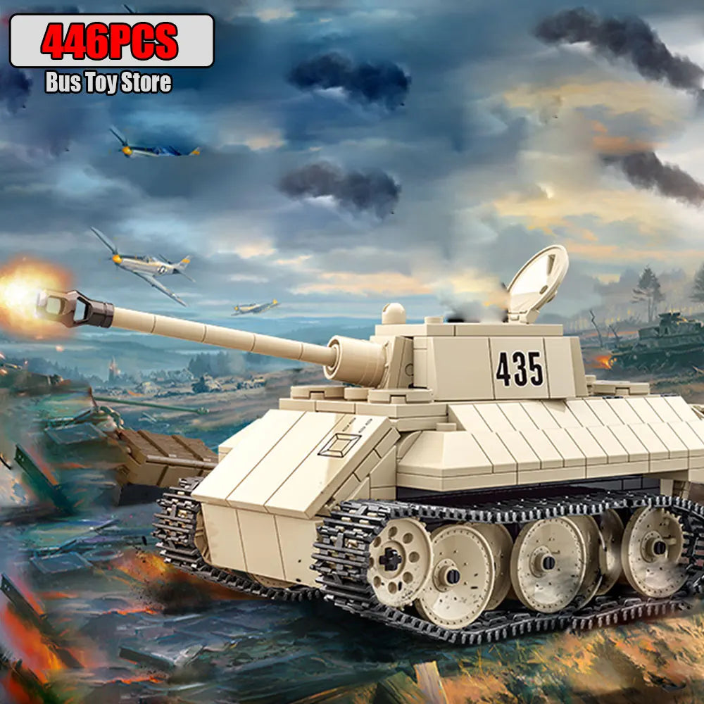 Ww2 Military Tanks Series Tiger  Leopard Heavy TANK BT-7 Light Tank Soldier Building Blocks Bricks Army s  Toys Gifts