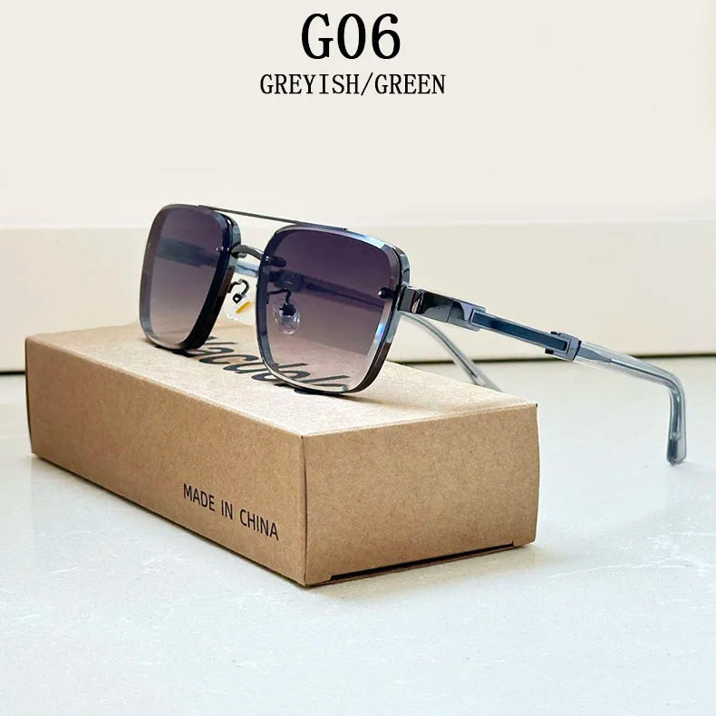 Square Frame Sunglasses With UV400 Protection