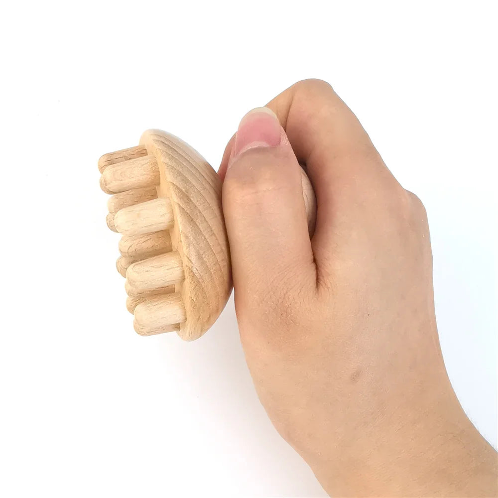 Wood Therapy Massage Tool Lymphatic Drainage Massager Anti Cellulite Fascia Massage Roller for Full Body Muscle Pain Relief