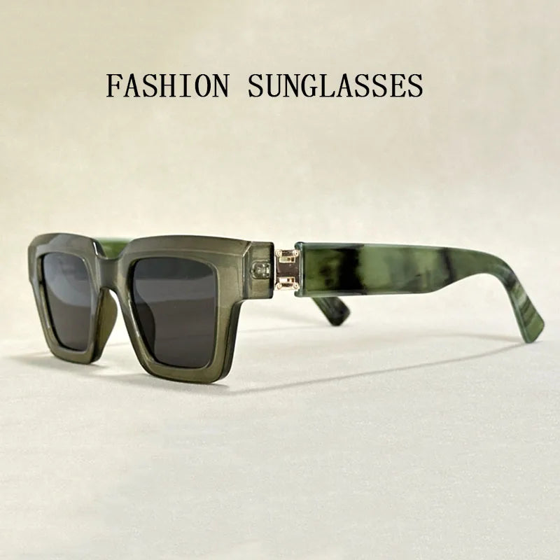 Square Frame Sunglasses With UV400 Protection