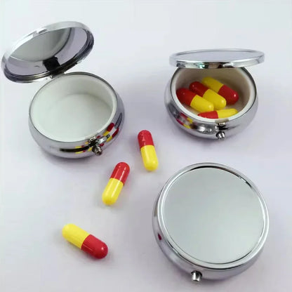 Multi Functional Creative Medicine Box Circular Ointment Box Pill Box Jewelry Box Foldable Portable Medicine Box