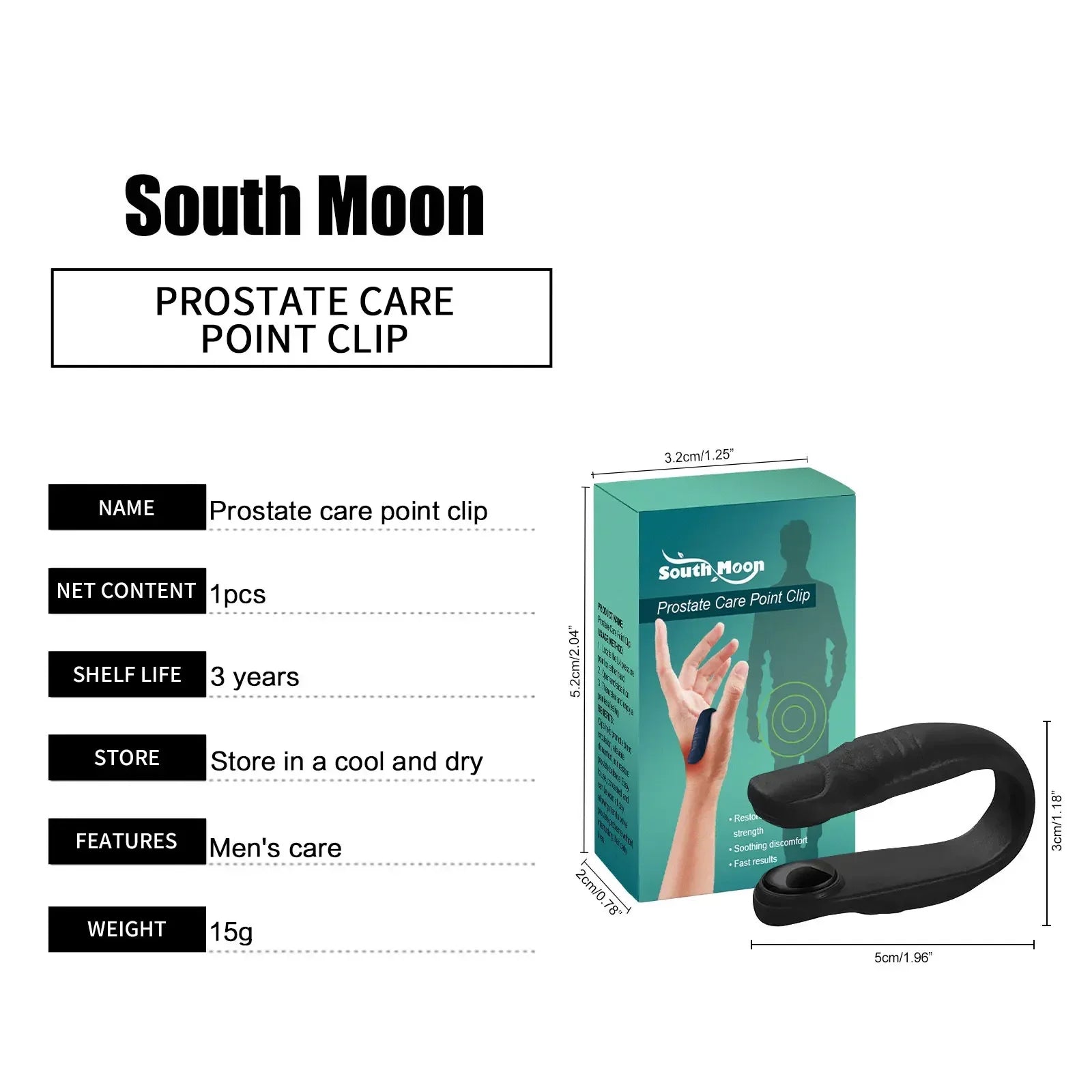 Prostate Acupoint Massage Clip for Urinary Comfort & Men’s Wellness