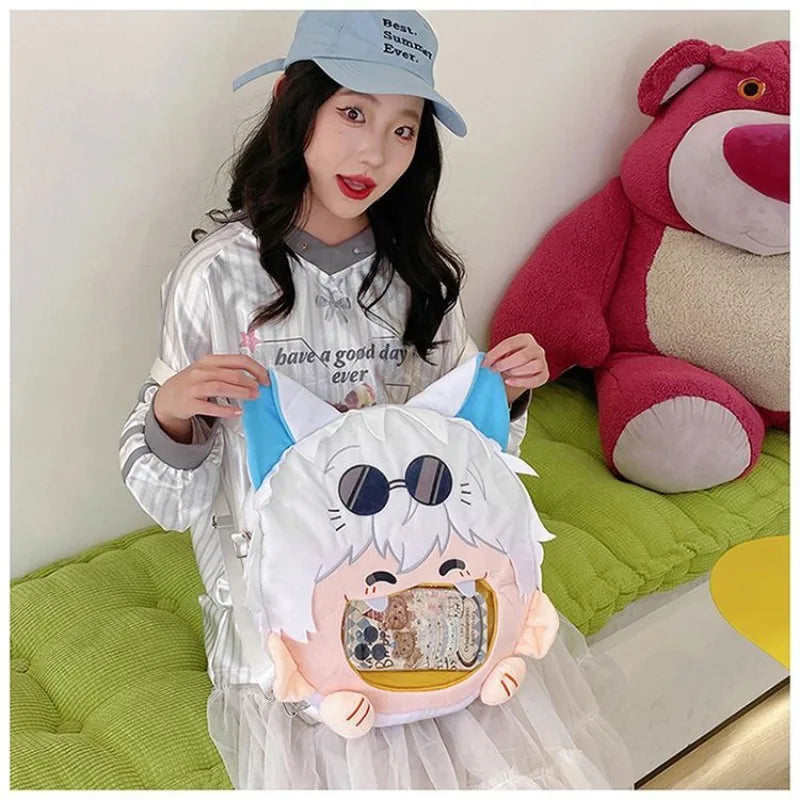 Anime Character Plush Itabag Backpack Soft Crossbody Bag