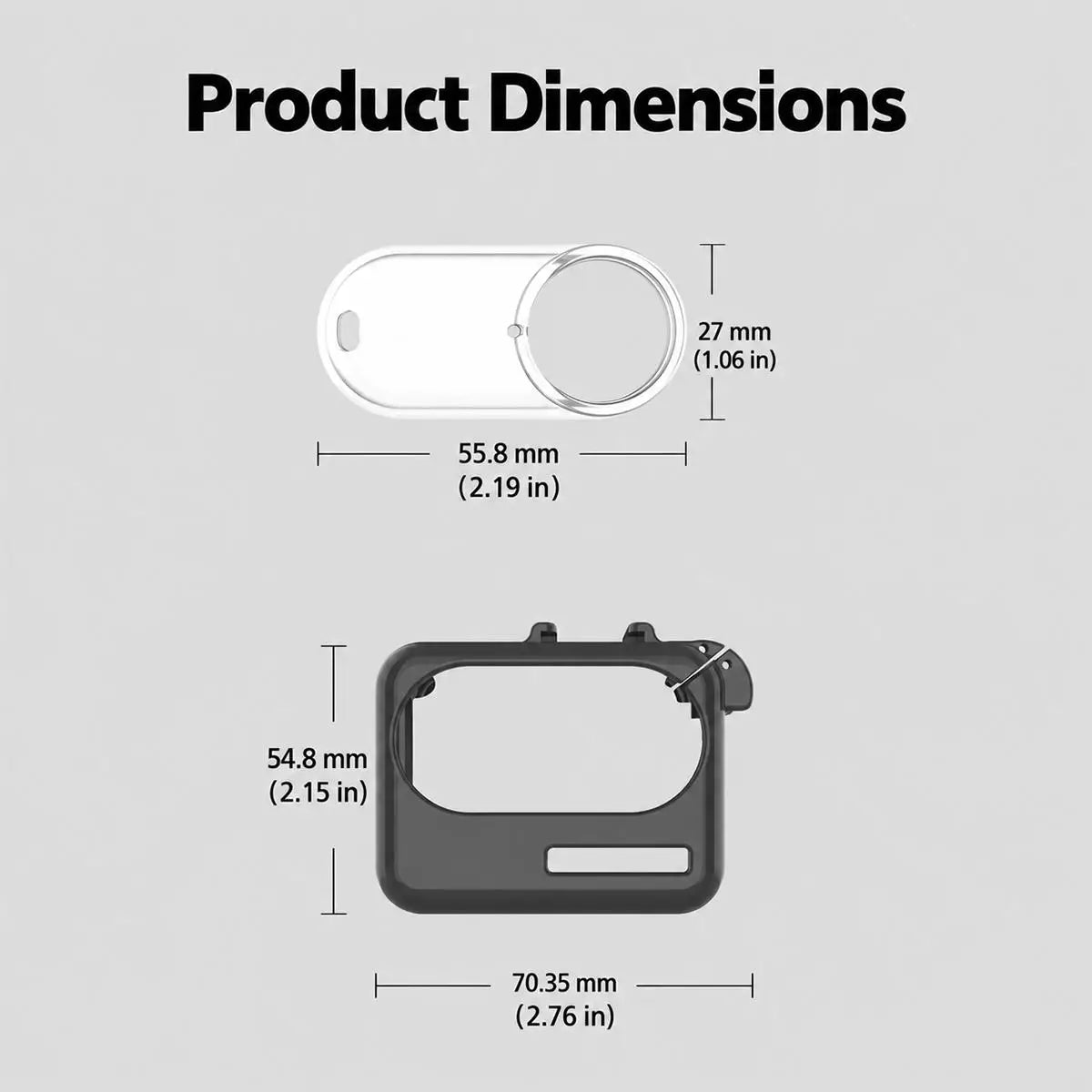 Protective Charging Case Cover with Lens Cap for Insta360 GO 3 and GO 3S