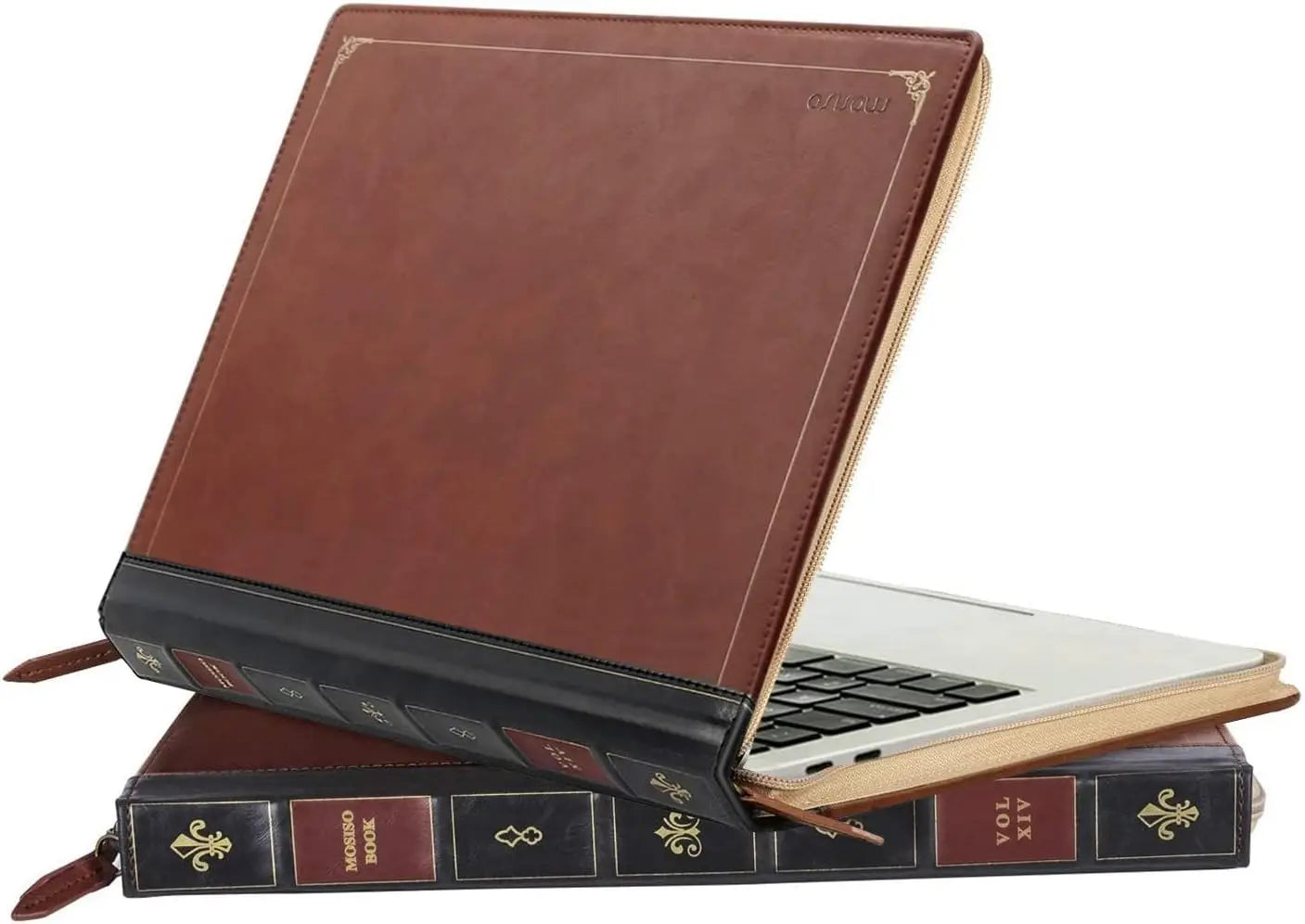 PU Leather Laptop Sleeve for MacBook Air Pro 13 14 15 16 inch M4 M3 M2 M1 A3113 A2681 A2337 A2338 A3112 A3114 A3403 Vintage Cove