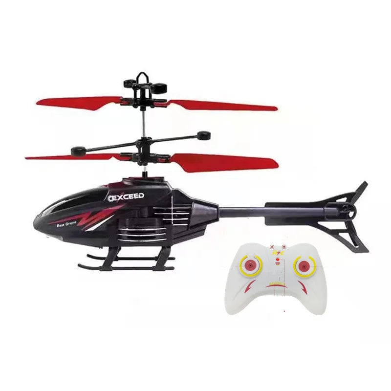 2 Channel Gesture Control Suspension Helicopter RC Remote Induction Aircraft With Charging LED Light Toy for Boys