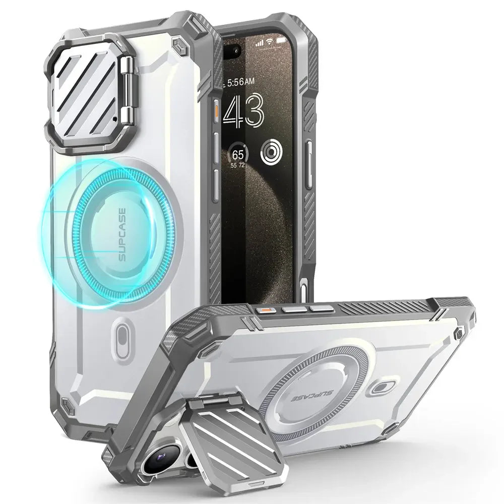 For iPhone 16 Pro Case 6.3" 2024 UB Mag XT Heavy Duty Rugged Strong Magnetic Phone Case with Camera Cover