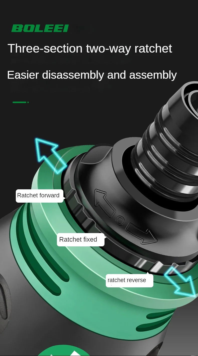 High quality ratchet screwdriver set with multifunctional adjustable inner cross shaped triangular plum blossom shaped screwdriv