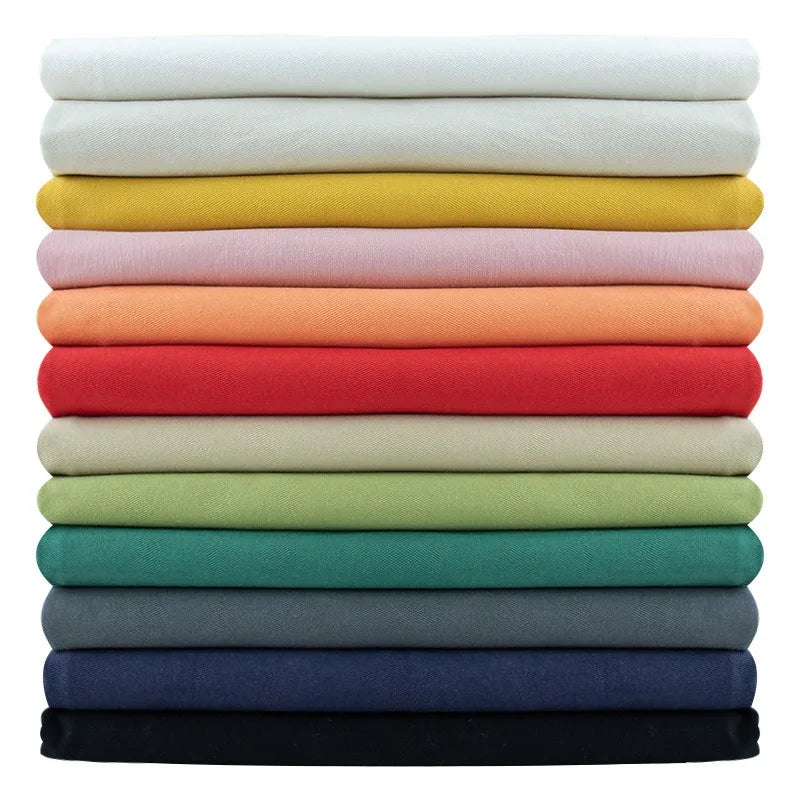 1/2/3M 100% Cotton Thickened Solid Color Clothing Jacket Suspender Skirt Dress Jeans DIY Sewing Fabric