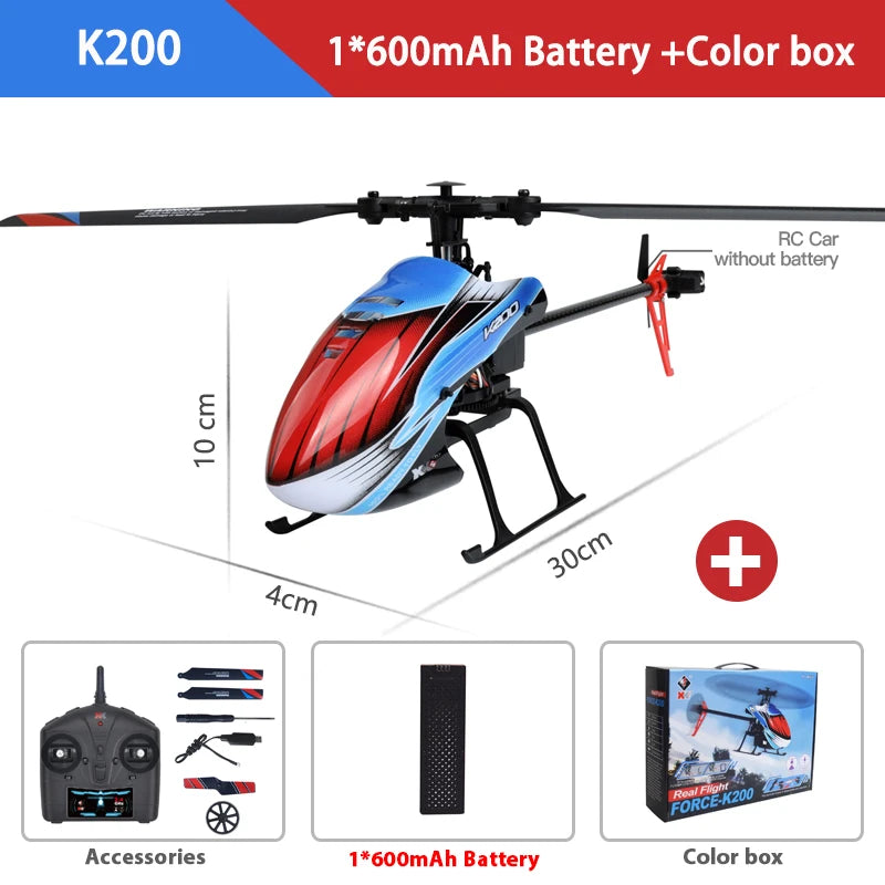 WLtoys XKS RC Helicopters K127 6-Aixs Gyroscope 2.4G 4CH Single Blade Propellor Gyro Mini RC Helicotper for Gift RC Toy V911