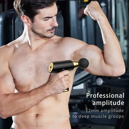 Portable Mini Massage Gun Pistol Facial Massager For Body Neck Deep Tissue Muscle Relaxation Body Massager