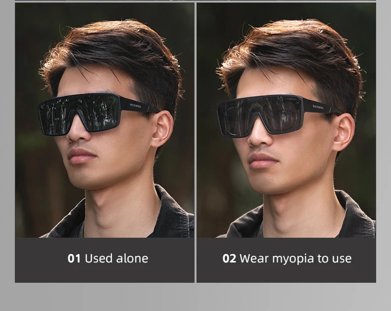Polarized Cycling Glasses Set for Myopia Glasses UV400 Sun Protection Driving Fishing Hiking Cycling Eyewear Sunglasses