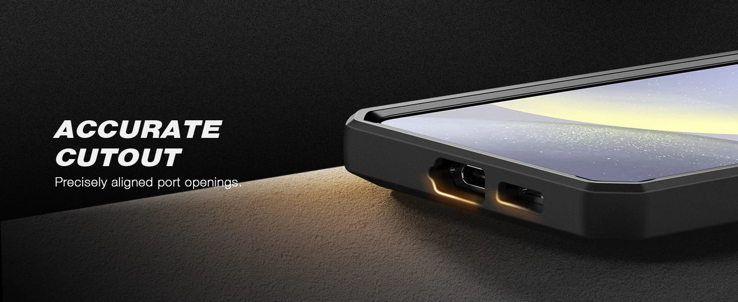 For Samsung Galaxy S24 Plus Case with Tempered Glass Screen Protector Full Body Protection Military Grade Shockproof Phone Case