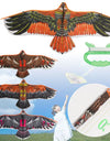 1.1m Eagle Kite With 30 Meter Kite Line Large Eagle Fly Bird Kites Children Best Gift Family Trips Garden Outdoor Sports Game
