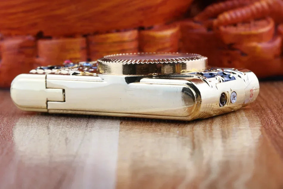 Turbo Jet Flame Lighter Compact Butane Torch for Cigars Cigarettes Windproof Direct Fire Lighter Ideal Gift for Men