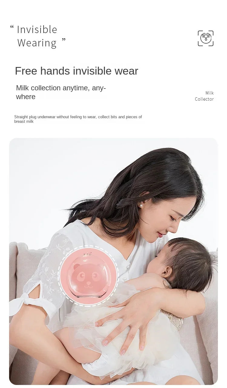 Wearable Hands-free Anti Overflow Silicone Breast Collector Breast Mask Milk Storage Device Anti Overflow Milk Pad Soft Milk Cup