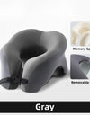 Portable U-shaped Travel Pillow Memory Foam Sleeping Pillows Office Nap Pillow Car Airplane Neck Cushion Ergonomic Head Support