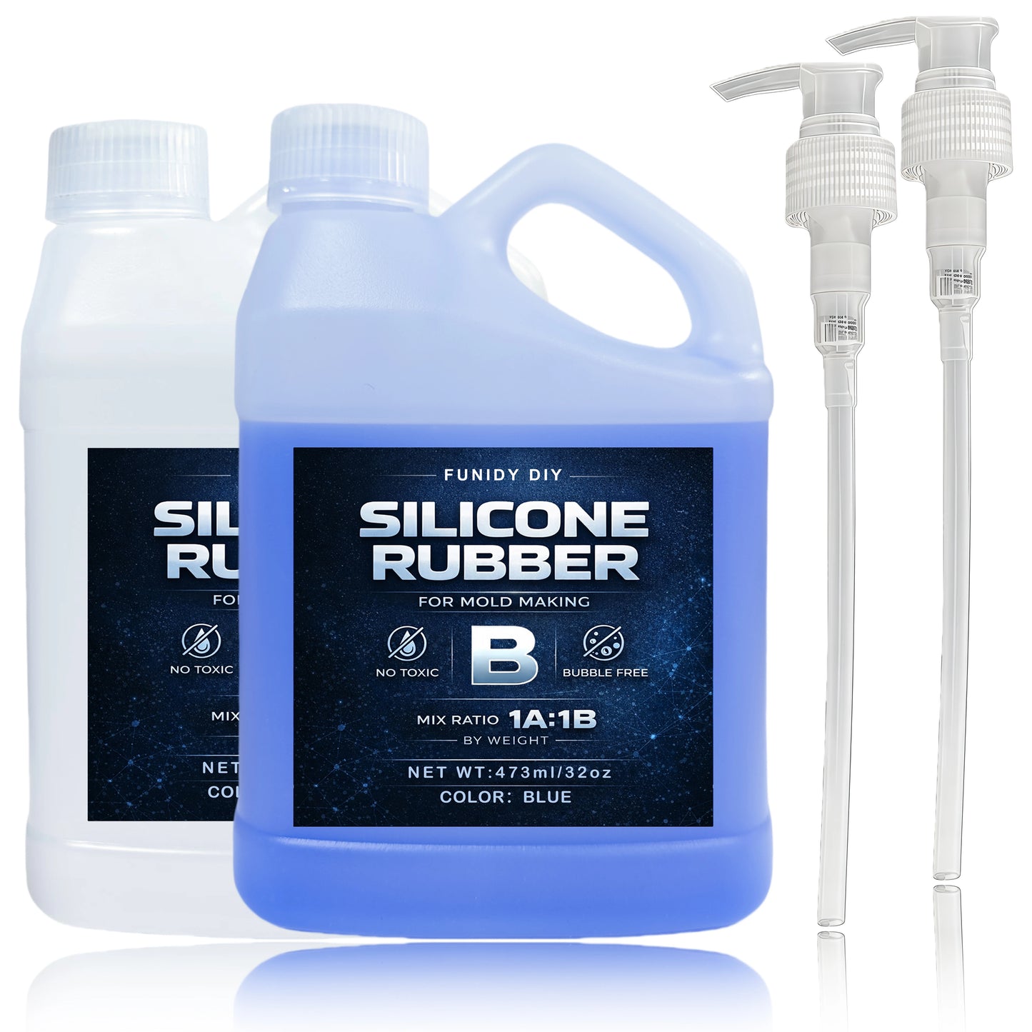 Silicone Mold Making Kit – Super Elastic Liquid Silicone Rubber, 3-Hour Fast Cure for Mold Making