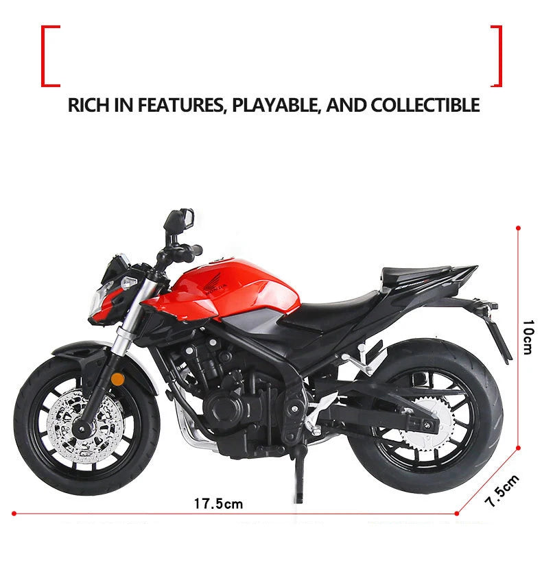 Diecast Honda CB400F Sports Motorcycle Model 1 to 12 Scale