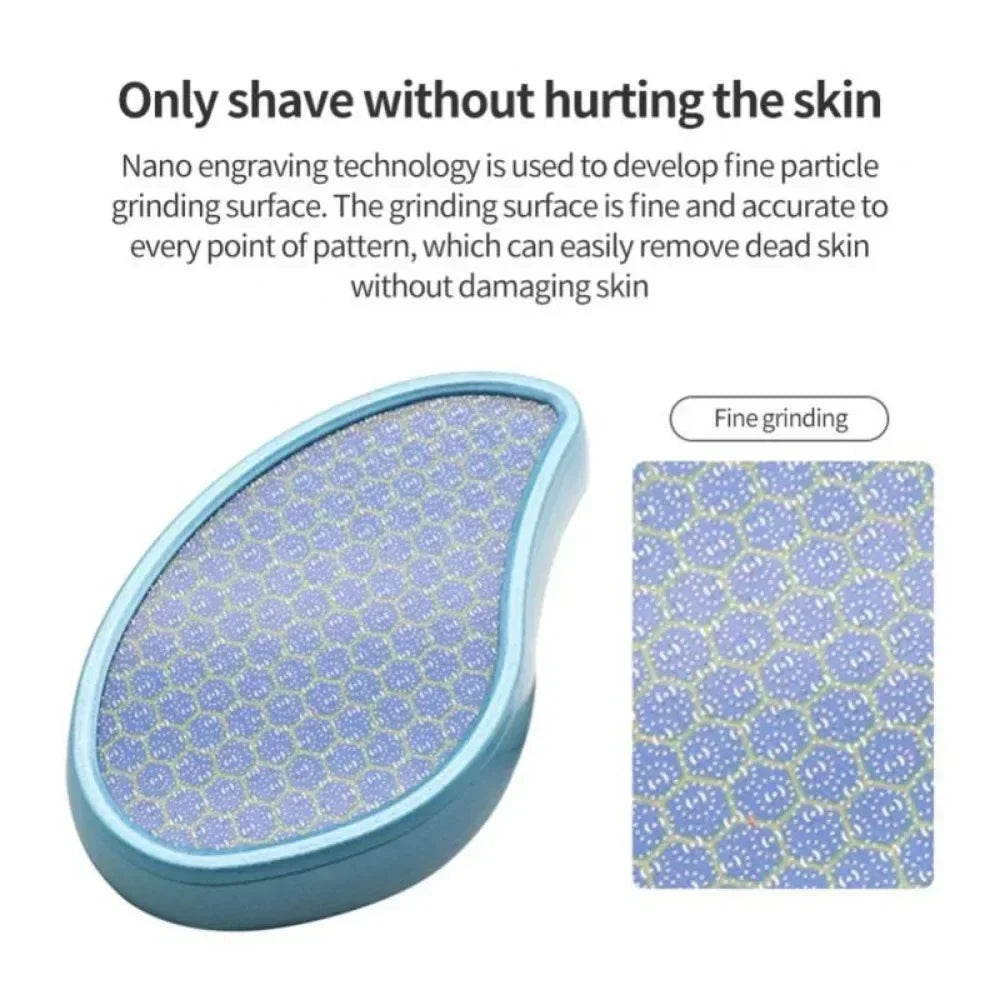 1PC Nano Glass Foot Plate File Exfoliate Foot Hard Dead Skin Pedicure Remover Scrubber Peeling Artifact Peeling Pedicure Tools