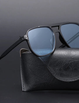 Business Sunglasses Double Beam Sun Glasses Trendy Versatile Glasses Trend Women Decorative Eyewear UV400