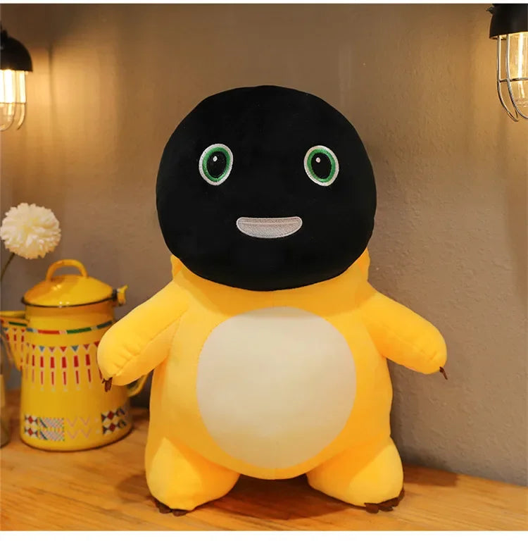 50cm Kawaii Plush Nai Long Stuffed Doll Black Face Baby Dragon Cute Smiling Funny Mask Toy Kids Birthday Xmas Gift for Girls