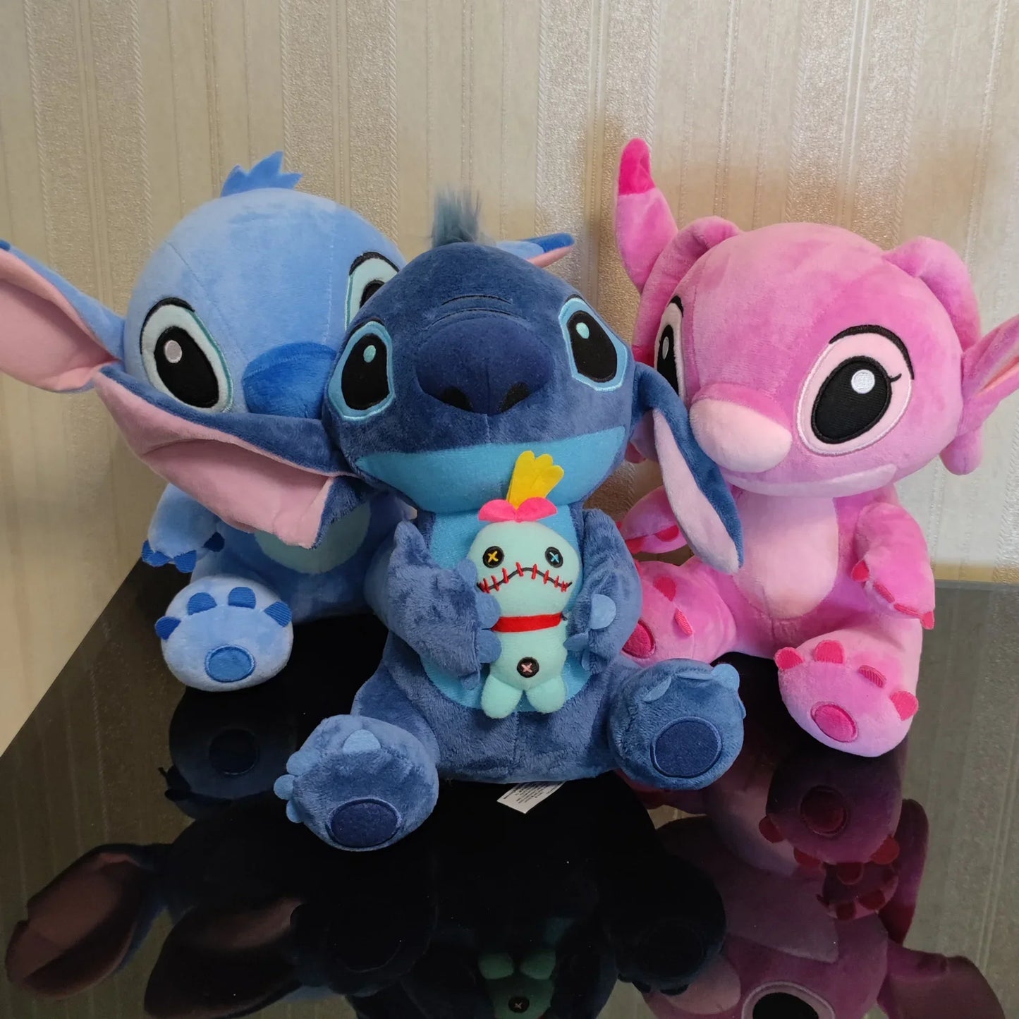 Disney Cartoon Blue Pink Stitch Plush Dolls Anime Toys Lilo and Stitch Stich Plush Stuffed Toys Christmas Gifts for
