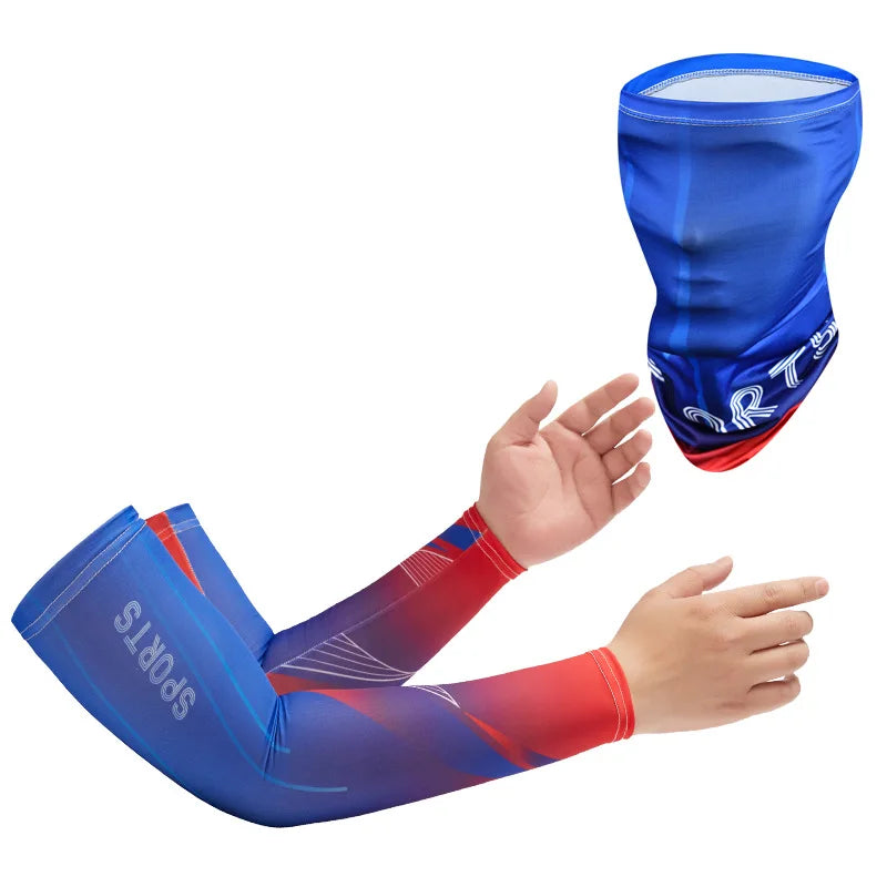 Unisex Cooling Arm Sleeves Sports Running UV Sun Protection Outdoor Hiking Fishing Cycling Arm Sleeves Protection