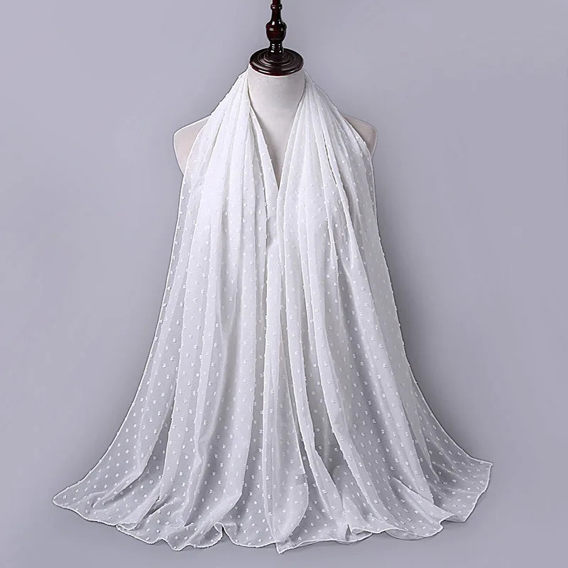 70*175cm Muslim Chiffon Hijab Shawls Scarf Women Solid Color Head Wraps Women Hijabs Scarves Ladies Foulard Femme Muslim Veil