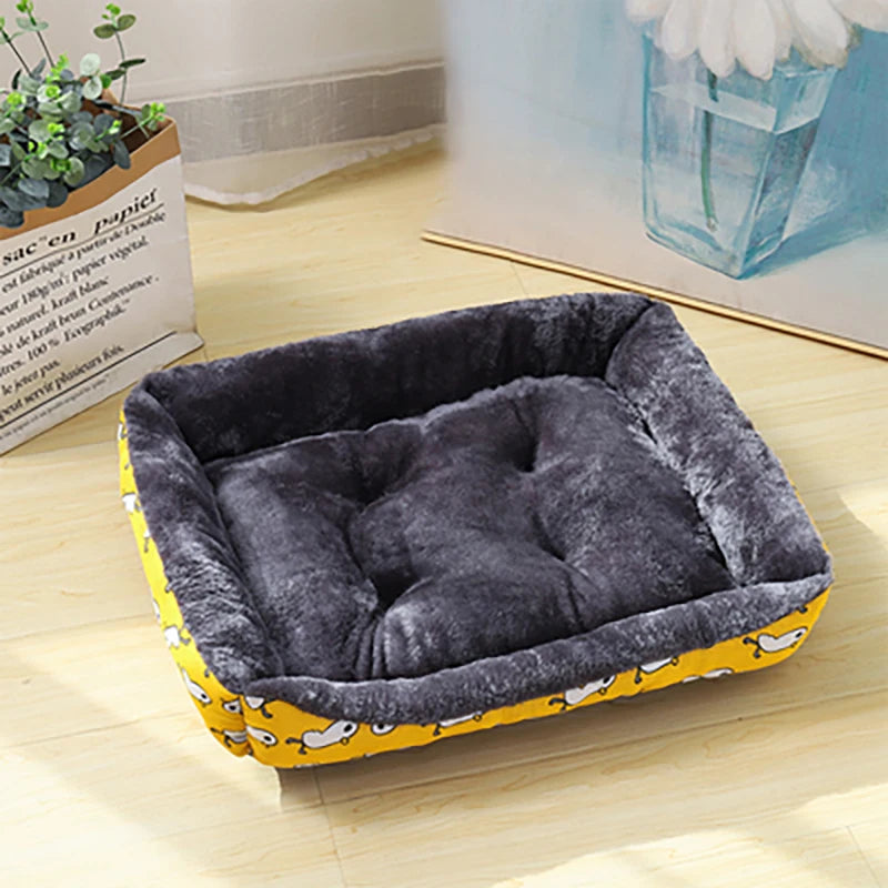 Printed Winter Pet Bed Sofa Mat for Dogs and Cats