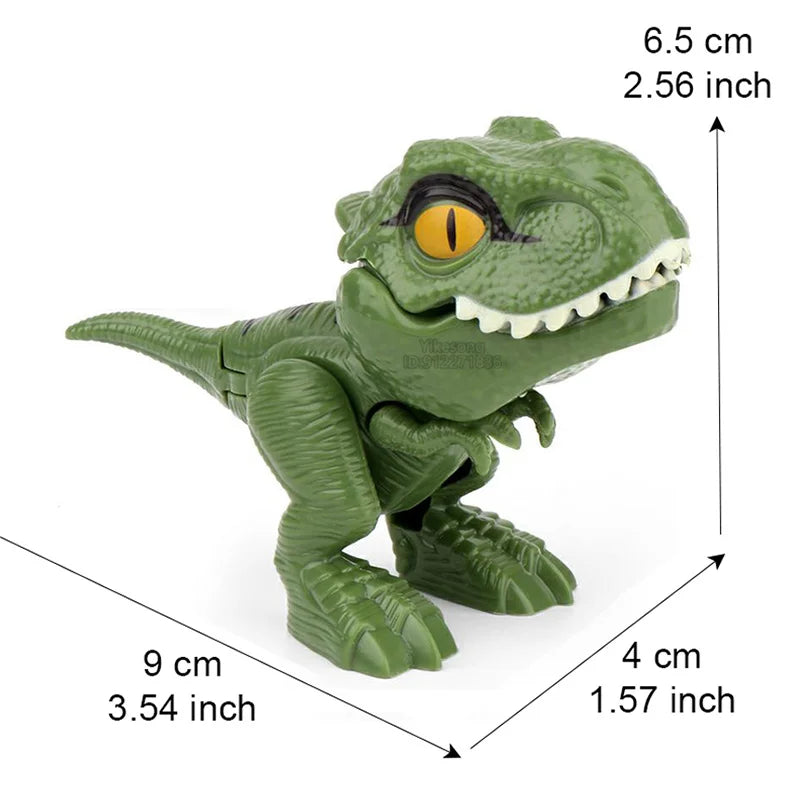 Finger Dinosaur Tricky Tyrannosauru Model Interactive Bite Hand Creative Movable Joints Fidget Toy Funny Dino Eggs Birthday Gift