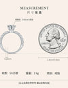 Moissanite Jewelry Real 925 Sterling Silver 1 CT Twist Rings for Women Engagement Luxury Band Ring