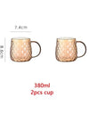 1/1.5/1.8L Amber Teapot Kettle With Bamboo Cover High Borosilicate Glass Cold Water Kettle Bottles Diamond Scented Tea Teaware