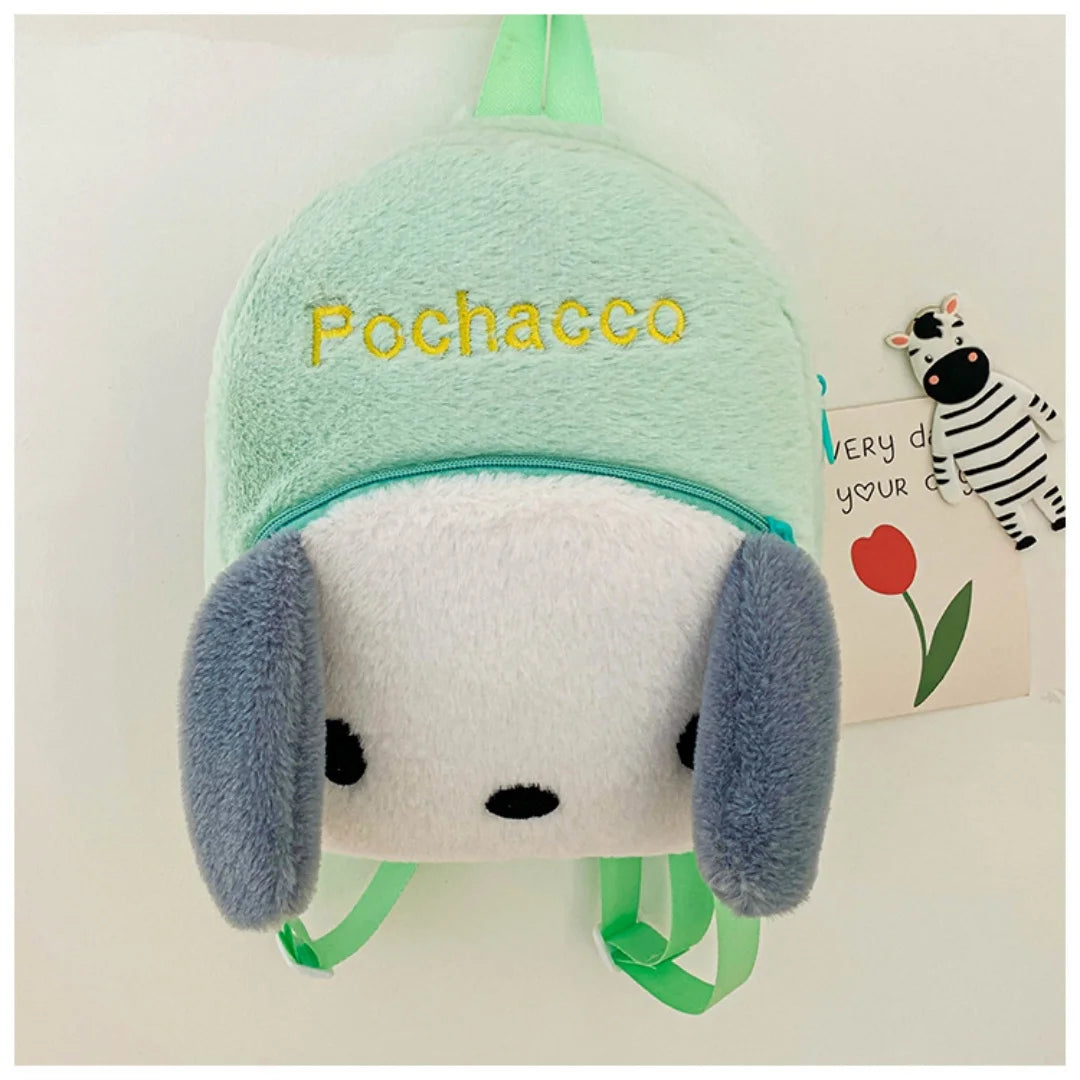 Kawaii Character Plush Backpack Large Capacity Shoulder Bag